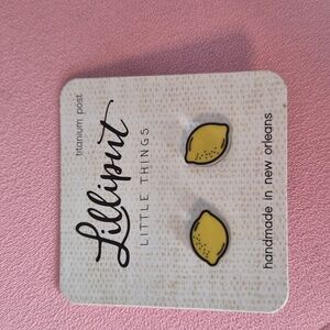 Lilliput lemon earrings